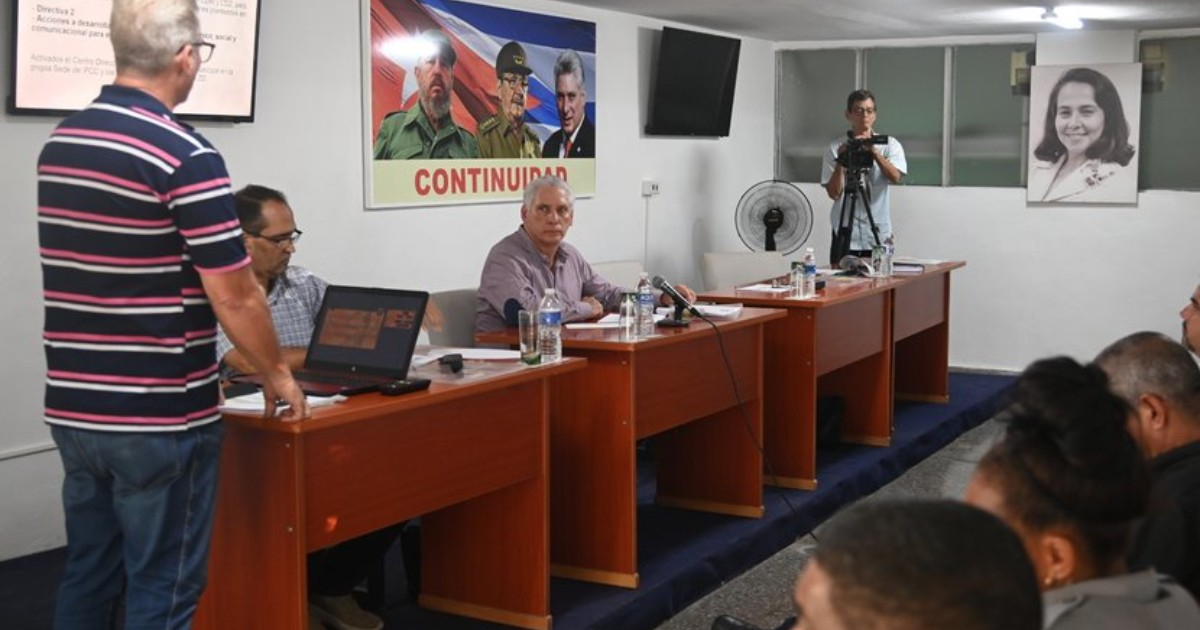 Miguel Díaz-Canel en Consejo de Defensa, La Habana © Presidencia Cuba