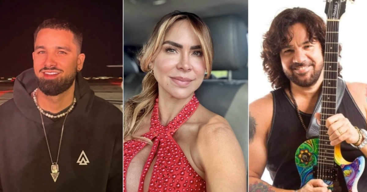 Mauro Menéndez, Aylín Mujica y Osamu Menéndez © Collage de redes sociales de los artistas