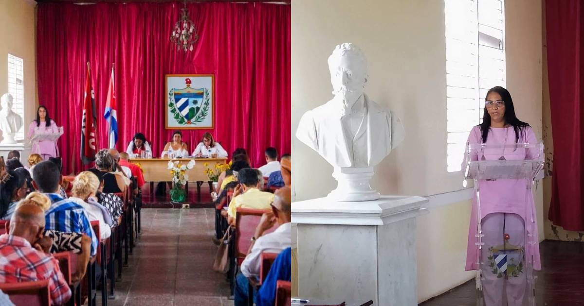 La funcionaria "rindió cuentas" sin ofrecer cifras, planes verificables ni resultados medibles © Facebook/CMKX Radio Bayamo