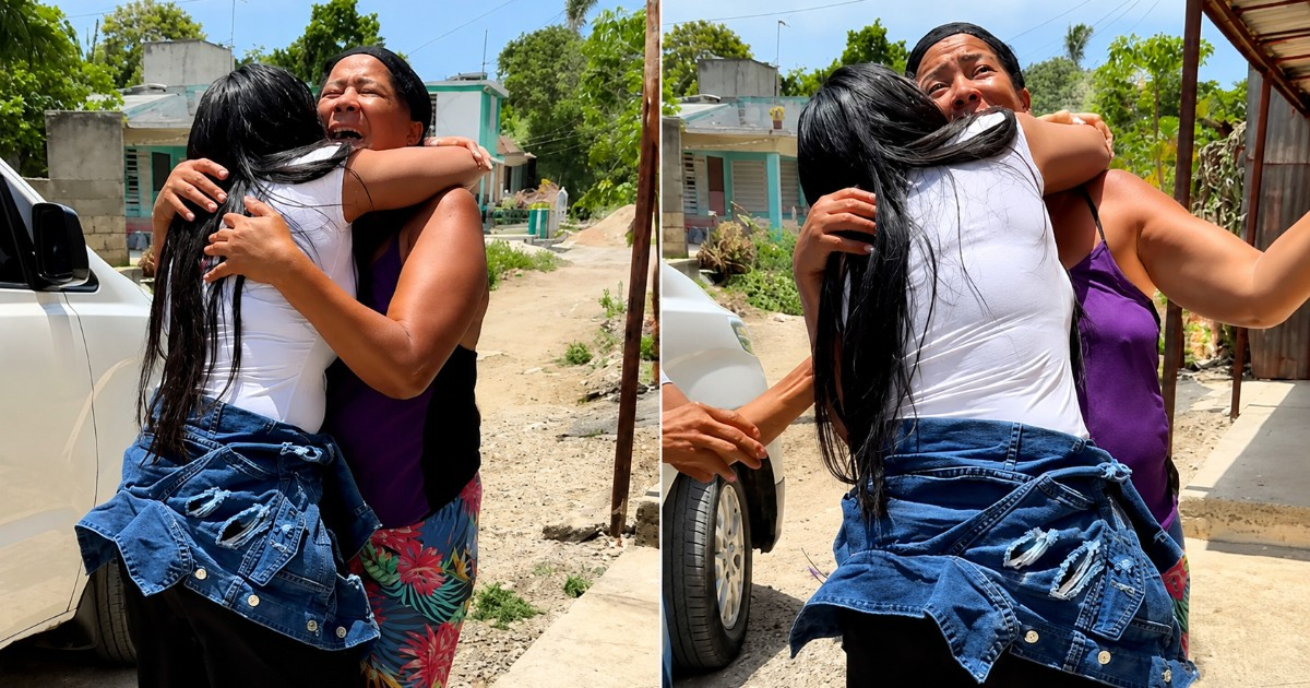 Reunion in Cuba: A Cuban Woman's Emotional Homecoming After Four Years Apart