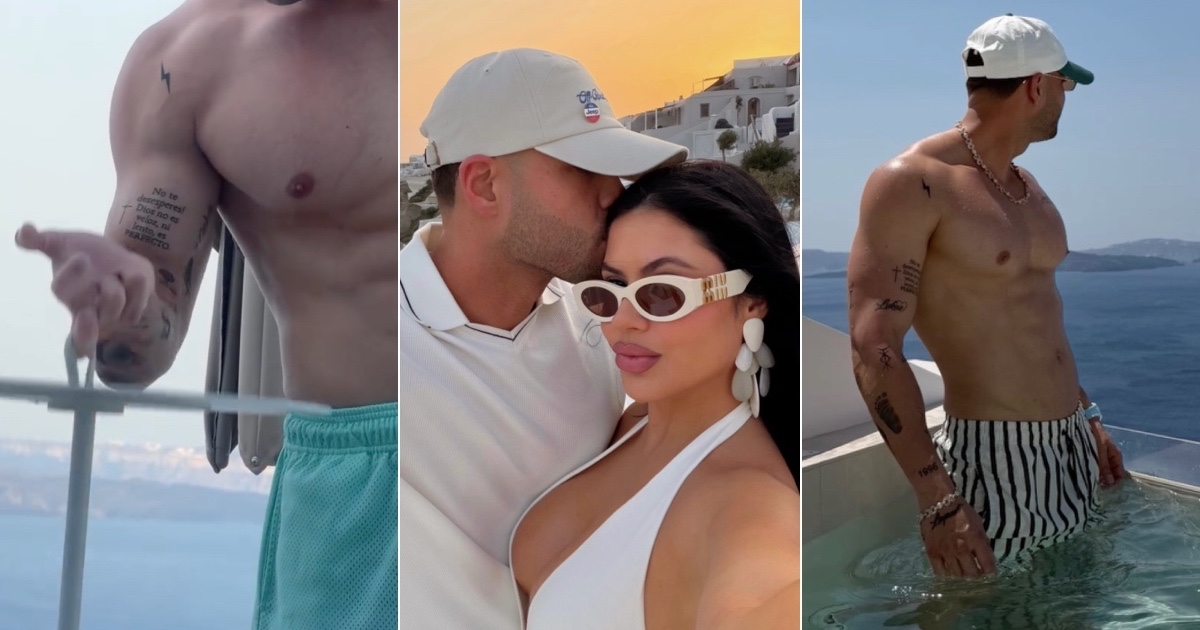 Boyfriend's Impressive Physique Takes Center Stage in Santorini: "Anything Can Be a Weight for Him"