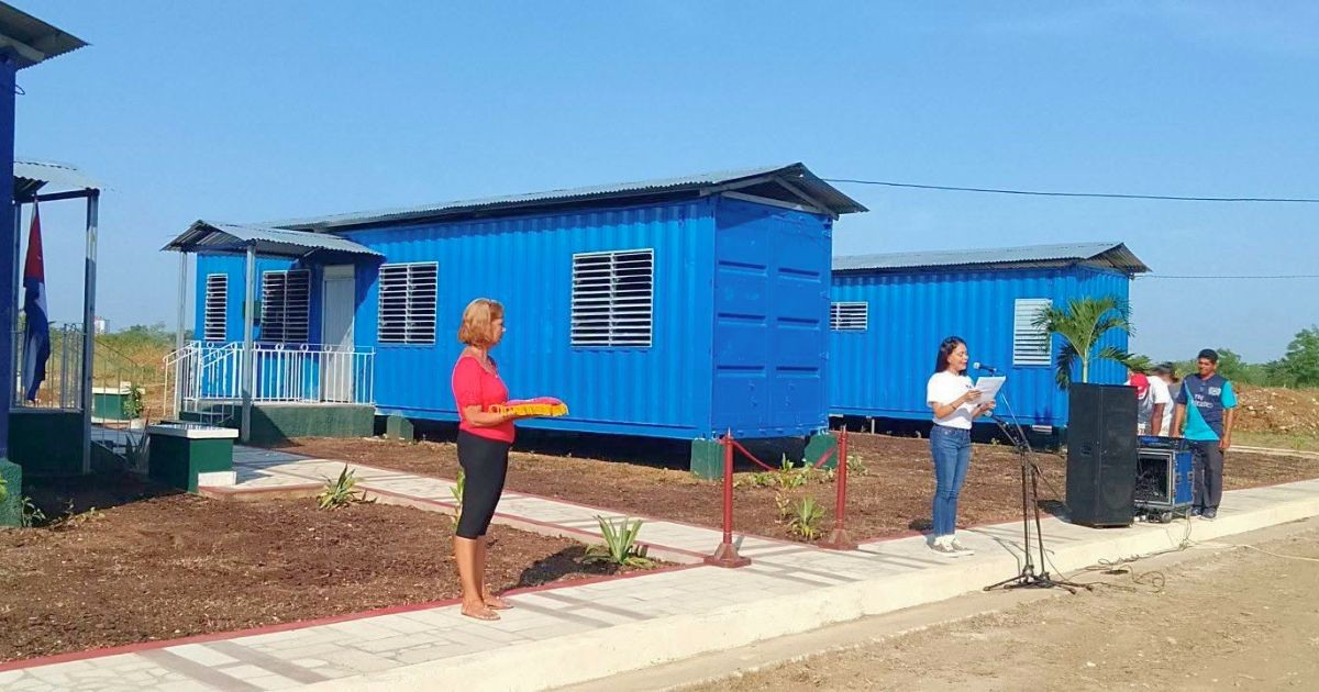 Cuban Regime Celebrates July 26th in Bayamo by Delivering Just Four Container Homes