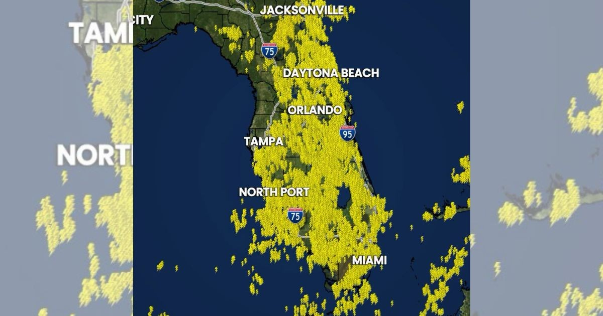 Over 80,000 Lightning Strikes Jolt Florida Amidst Weekend Storms