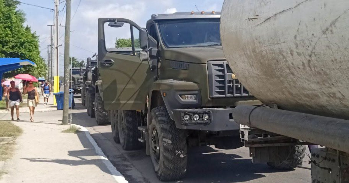 Military Water Trucks Deployed Amid Severe Water Shortage in Havana