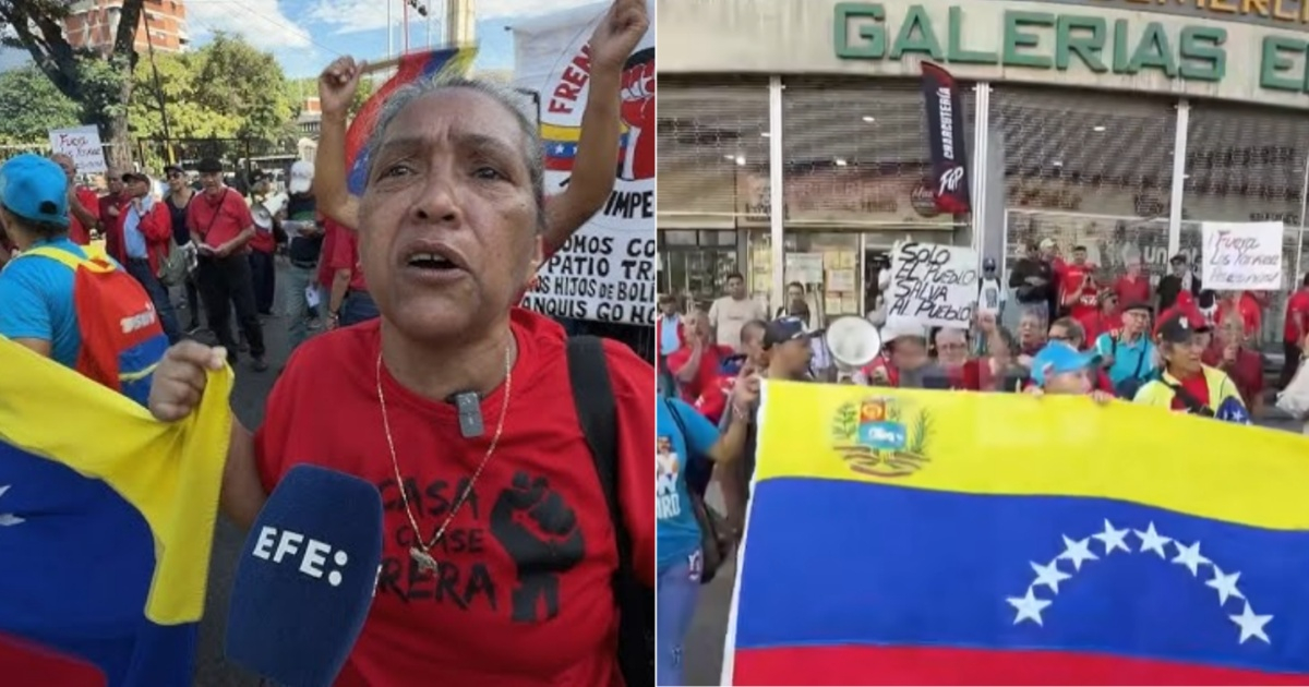 Chavistas Rally in Caracas Against Dialogue Between Venezuela's Government and Opposition, Accuse U.S. of 'Interference'