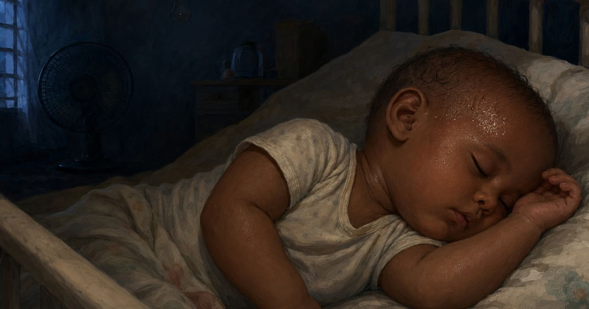 Heartbreaking Image: Baby Drenched in Sweat During Cuban Blackout