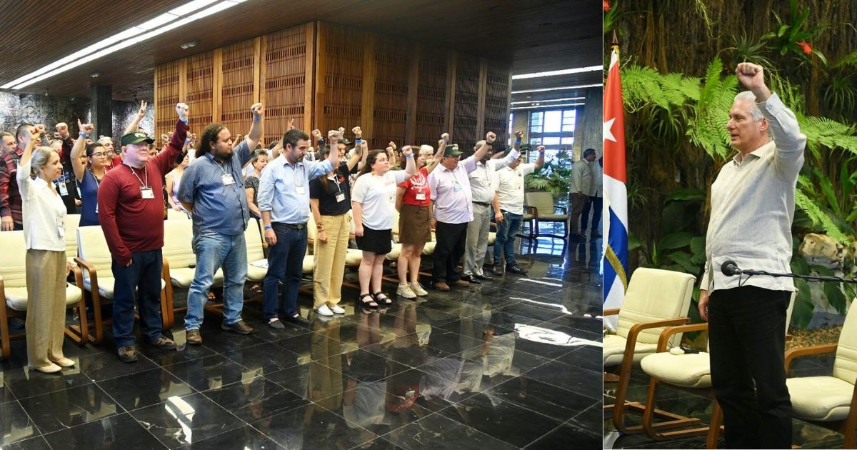 Ideological Celebration Continues at the Palace of the Revolution: Díaz-Canel Hosts ALBA Movements' IV Assembly Delegates