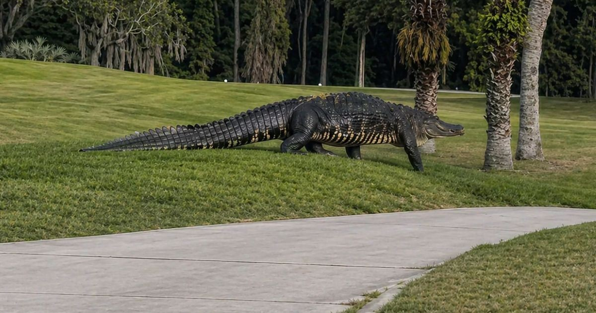 Alligator Nearly 10 Feet Long Bites Woman Swimming in Florida River