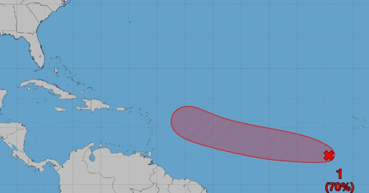 Tropical Depression Could Form in Atlantic: 70% Chance of Development
