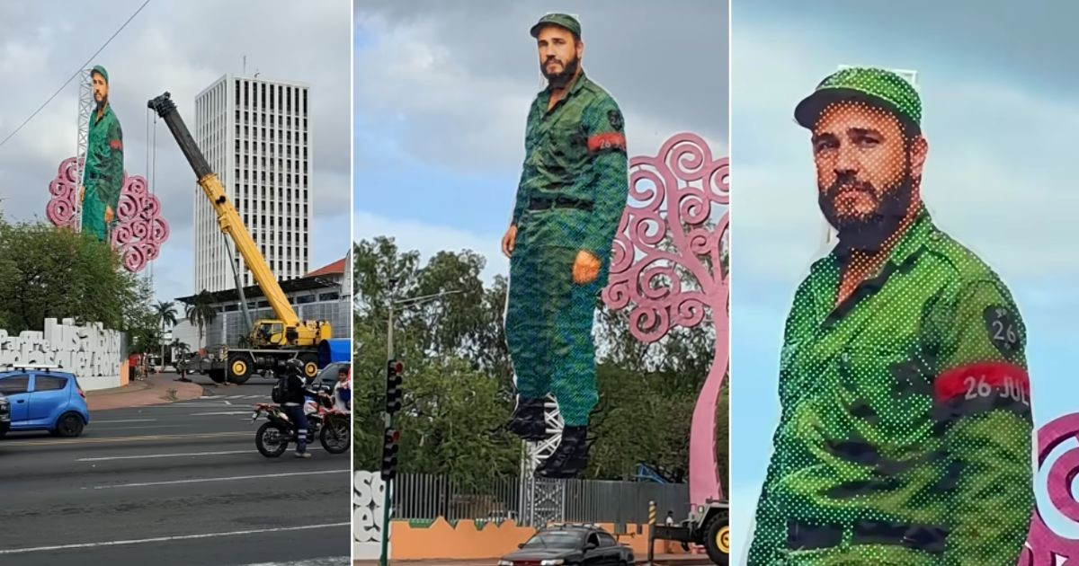 Nicaragua Unveils Metal Sculpture of Fidel Castro on Bolívar to Chávez Avenue