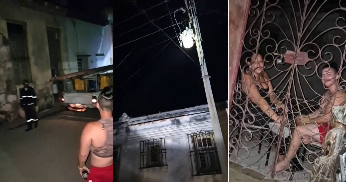 Cuban Women Stand Guard to Prevent Transformer Removal in Guanabacoa