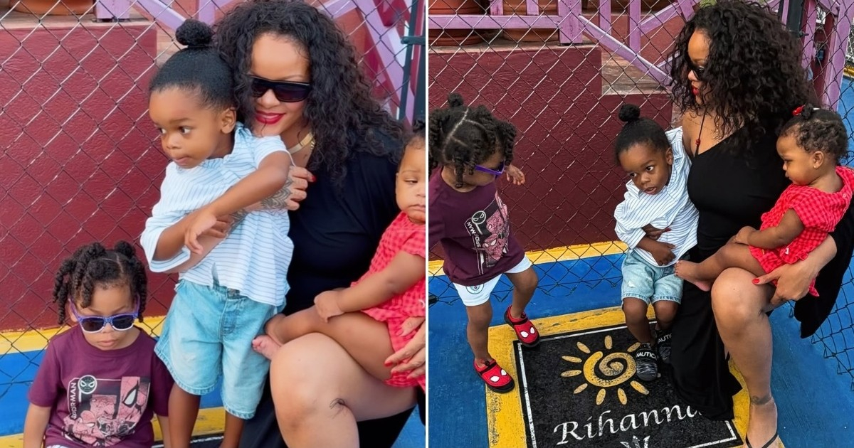 Rihanna's Heartwarming Return to Her Childhood Street in Barbados with Her Kids