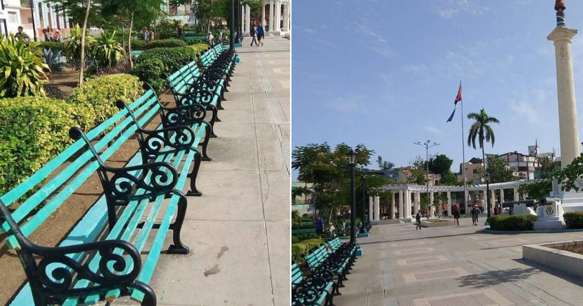 Restoration of Santiago de Cuba's Plaza de Marte Benches Sparks Questions About Longevity