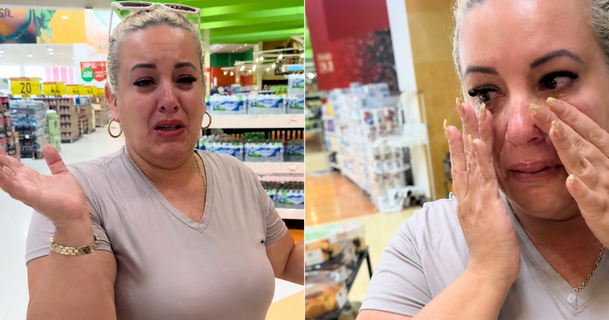 Cuban Woman Overwhelmed with Emotion on Her First Visit to a Supermarket Outside Cuba