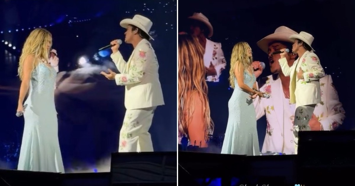 Surprise Spectacle: Bruno Mars Joins Karol G on Stage and Dubs Her 'Princess Carolina'