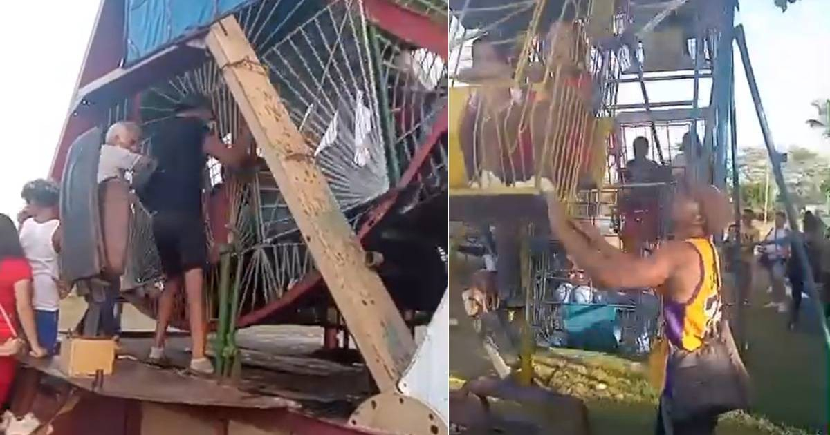 Children's Rides in Cienfuegos Hand-Operated Due to Power Restrictions