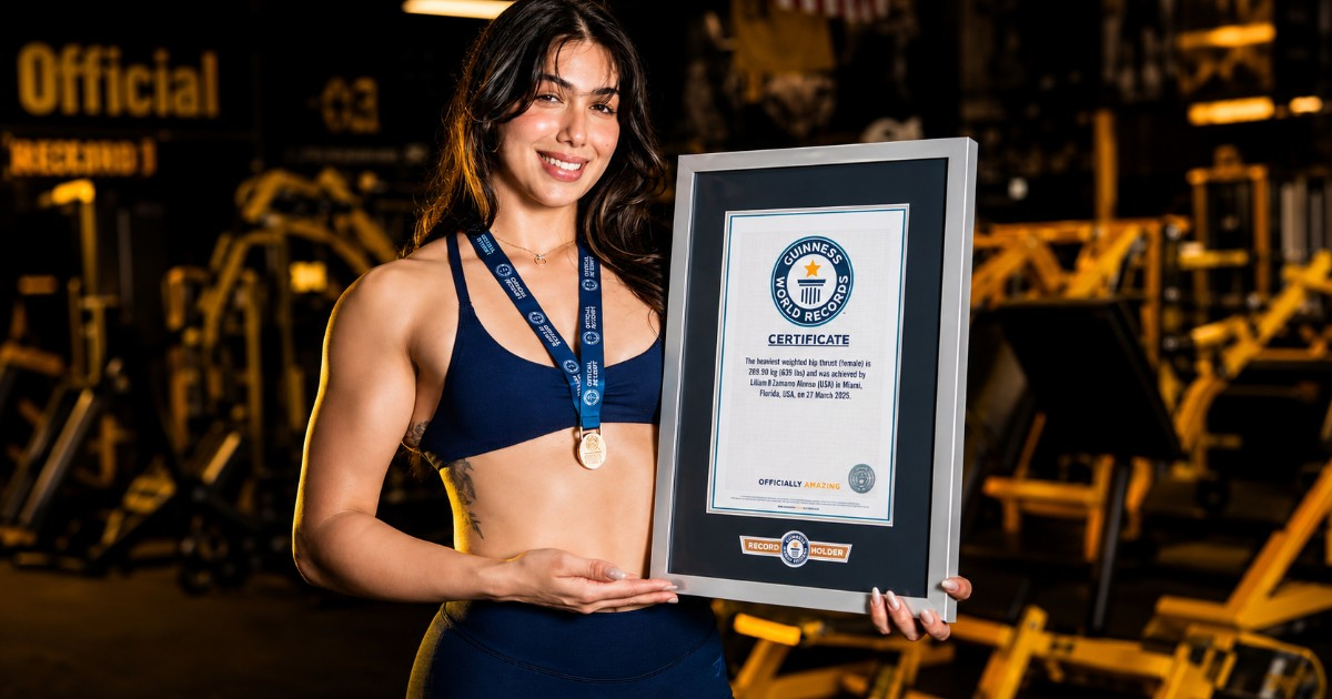 Cuban Athlete in Miami Sets New Guinness World Record by Lifting 639 Pounds with Hips