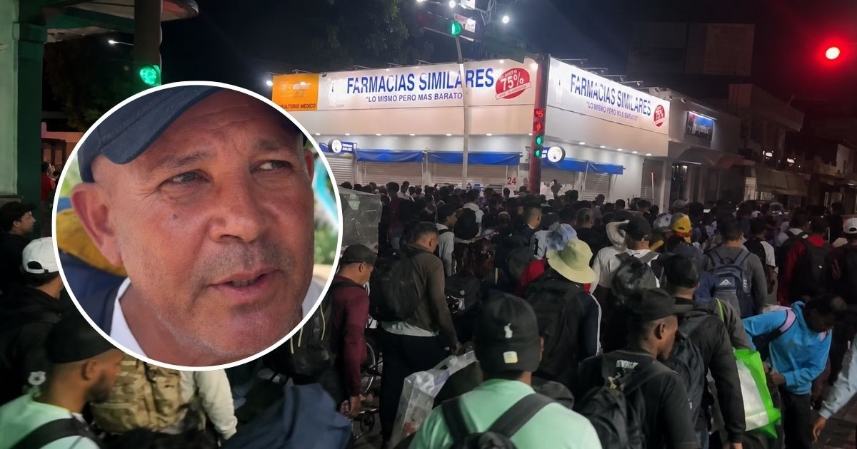 Cuban Joins New Migrant Caravan from Tapachula: "There Are No Jobs Here"