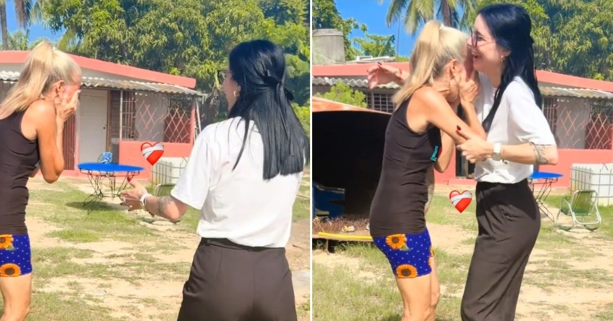 Heartfelt Reunion: Cuban Mother's Emotional Reaction to Daughter's Surprise Visit