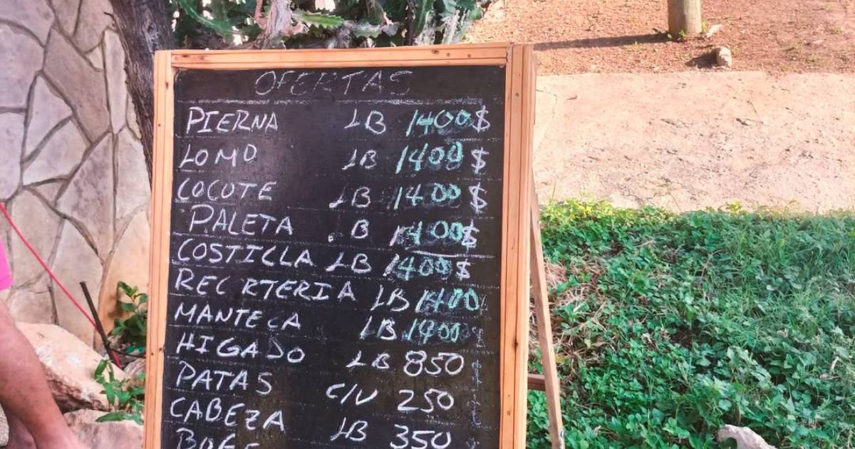 Cuban Food Crisis: Pork Prices Soar to 1,400 Pesos Per Pound