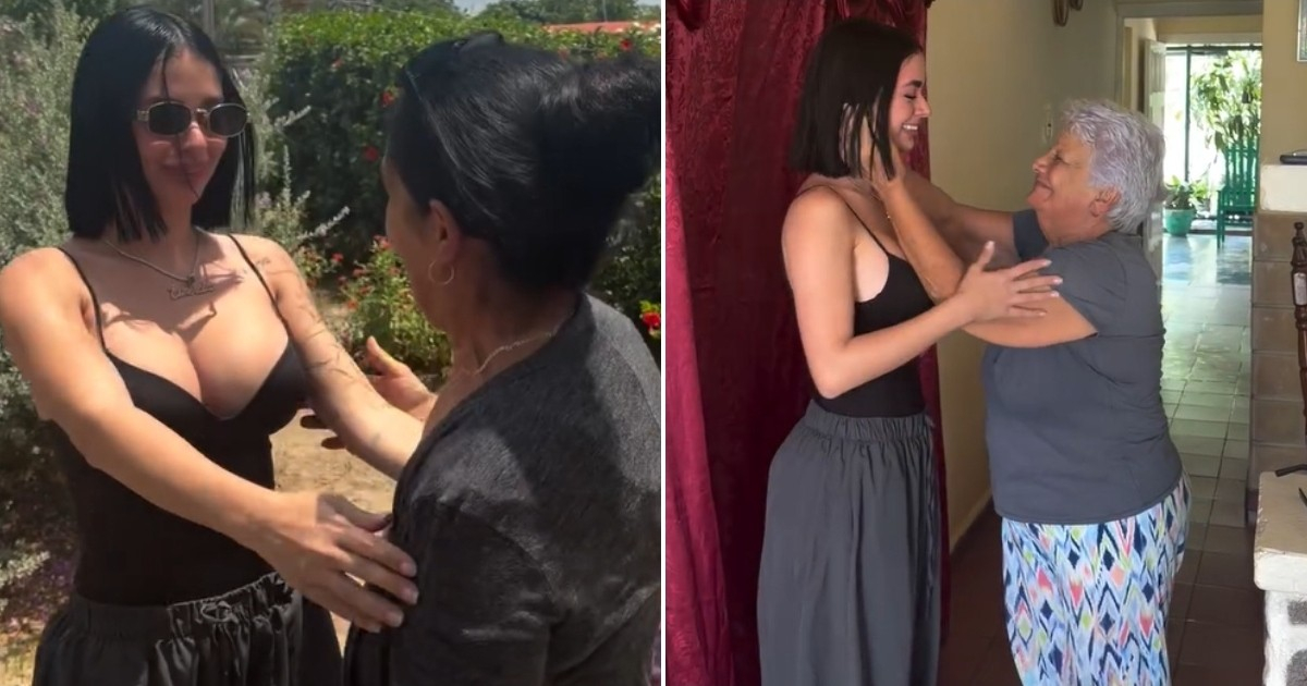 Cuban Influencer Esmeralda Reunites with Family in Cuba After Five Years: "Words Cannot Express"