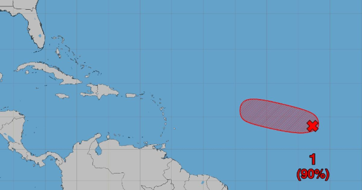 Tropical System in the Atlantic Poised for 90% Chance of Forming into a Storm