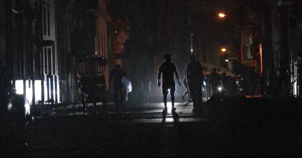 Apagón en Cuba (Imagen de Referencia) © El Mundo / Captura