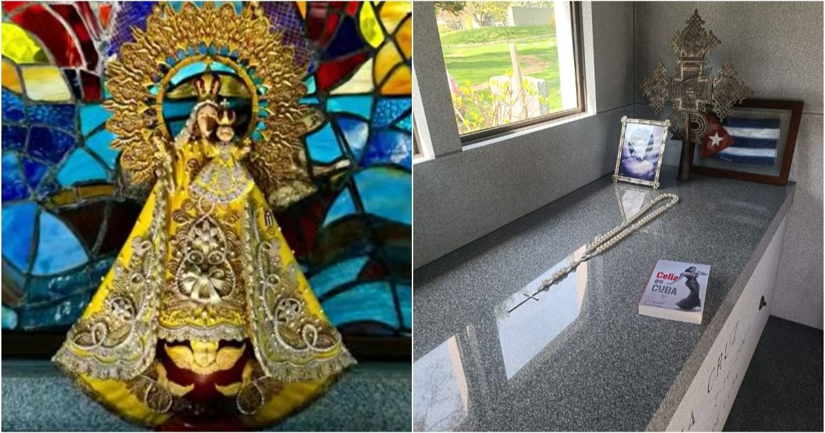 Celia Cruz's Mausoleum Now Features a Replica of Our Lady of Charity from Miami
