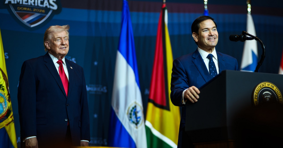 Foto con la que Marco Rubio felicitó el cumpleaños al presidente Trump, el pasado 14 de junio. © Secretary Marco Rubio / X