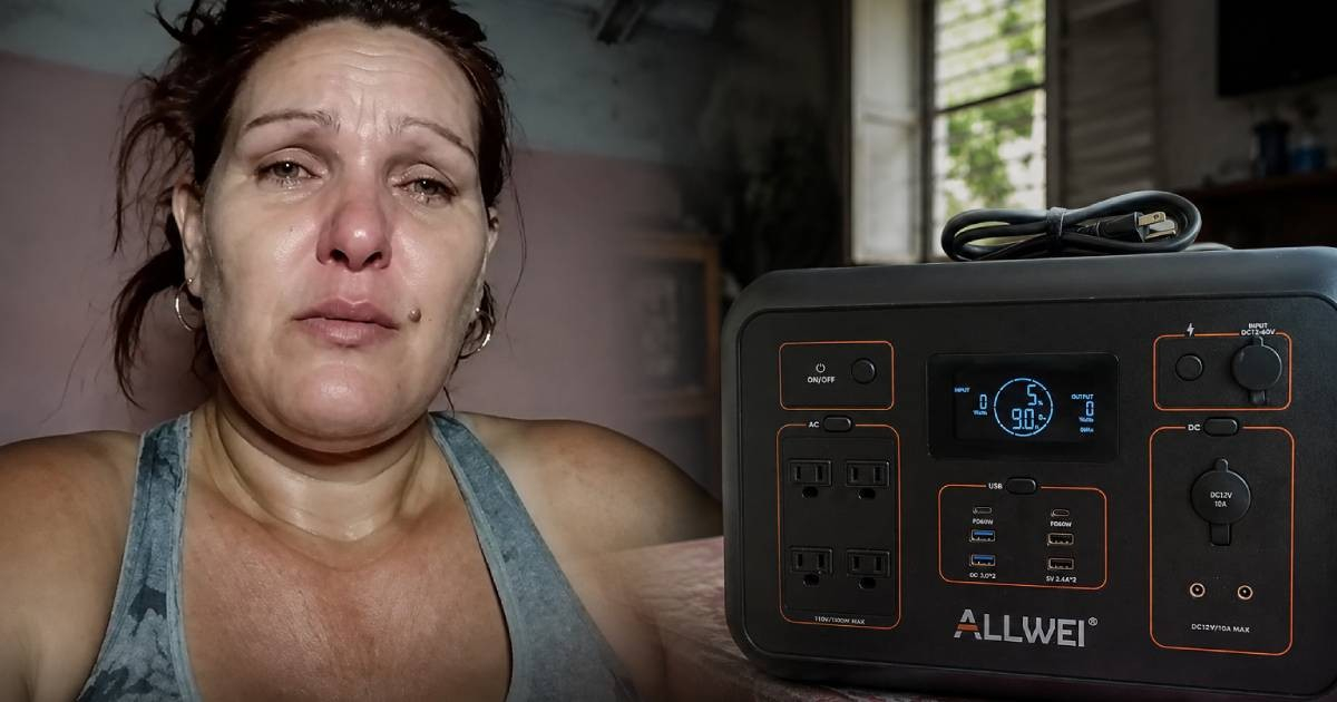 Cuban Mother Pleads for Return of Stolen EcoFlow and Solar Panel: "It Was to Help My Children"