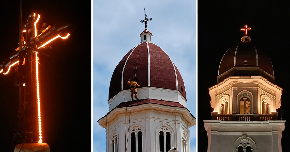 New Lighting Brightens the Main Cross at El Cobre Sanctuary