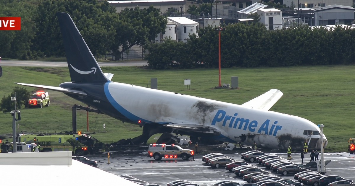 Amazon Cargo Plane Crash in Miami Sends Five to Hospital