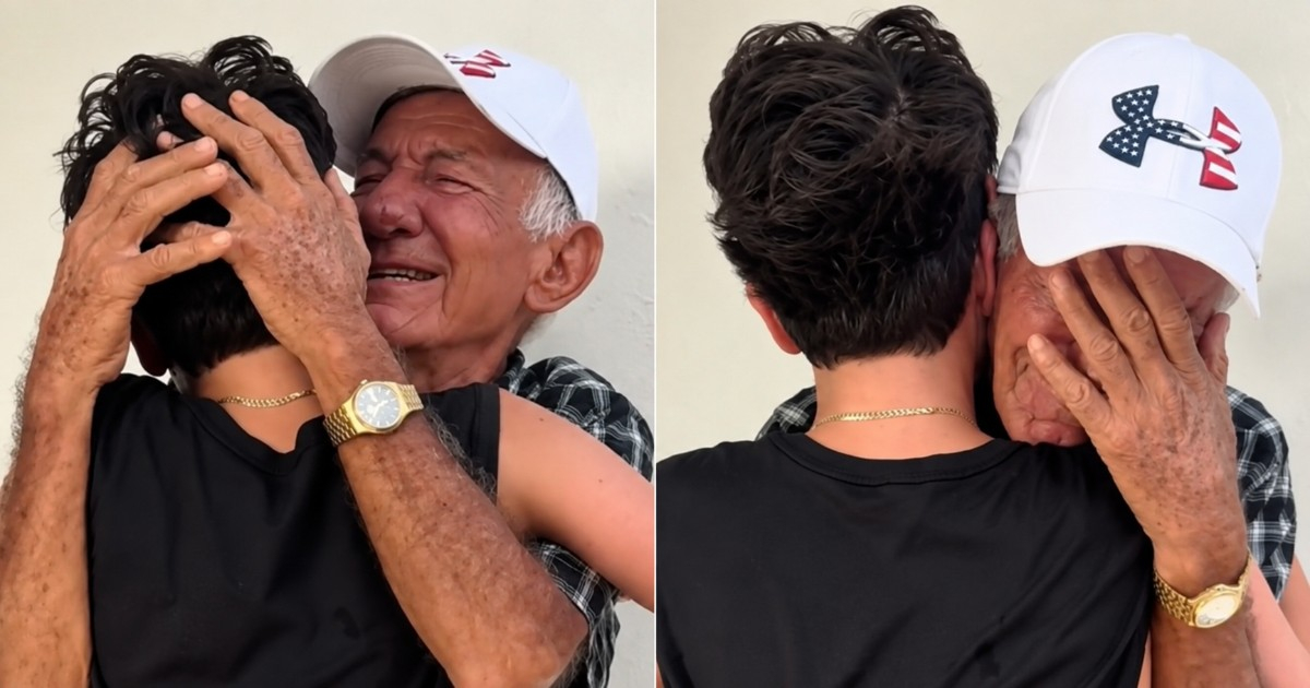 Child Reunites with Grandfather in Cuba After Three-Year Separation, Bringing Tears to Everyone's Eyes