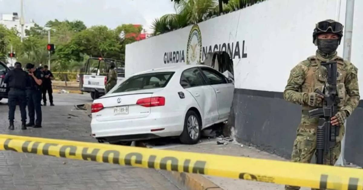 Cuban Nationals Arrested in Cancun After High-Speed Chase Ends in Crash at National Guard Facility