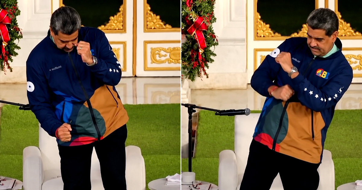 Nicolás Maduro baila y se burla de Trump días antes de su captura © Captura de video X / @jbillinson