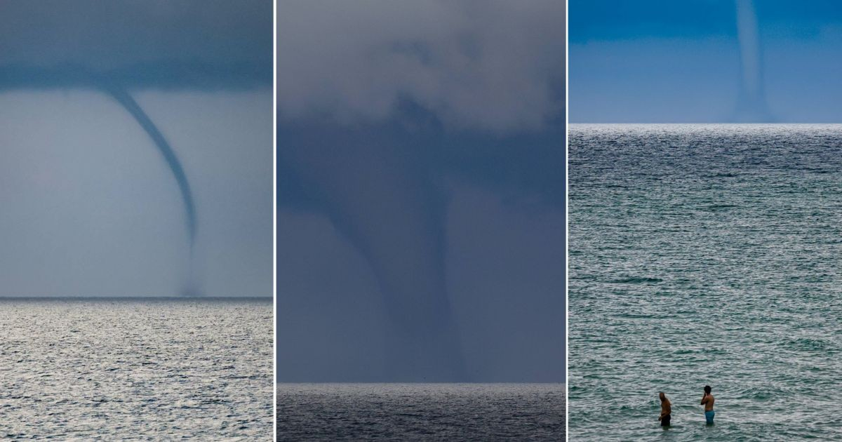 Spectacular Waterspouts Return to Florida's Navarre Beach, Captivating Onlookers