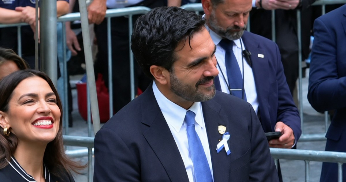 Mamdani and Ocasio-Cortez Caught Laughing During 9/11 Memorial as Others Wept