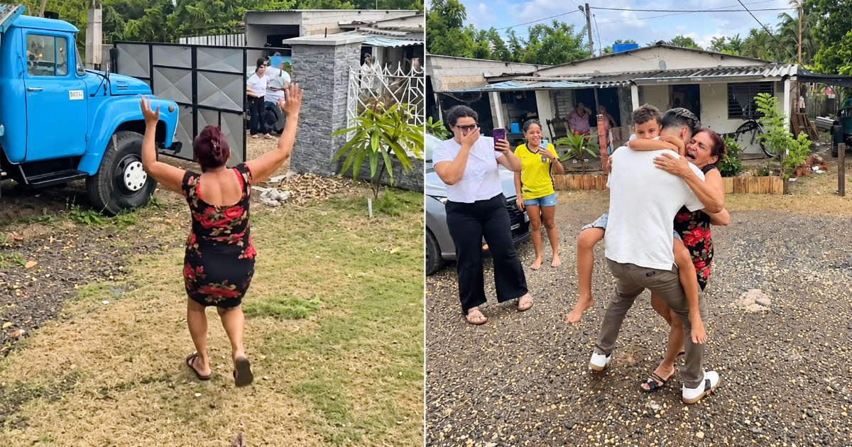 Mother's Heart-Wrenching Cry Upon Seeing Her Son in Cuba