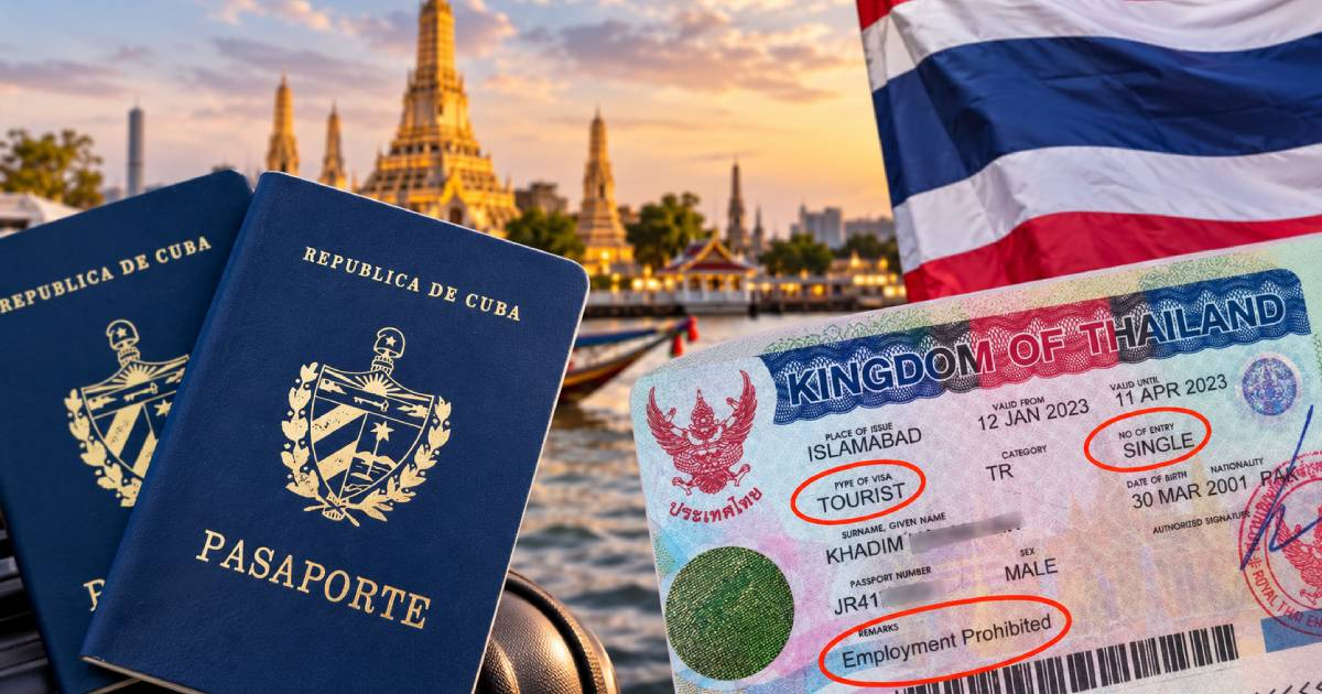 Cubans Will Need a Visa to Travel to Thailand Starting September 15: Here Are the Requirements