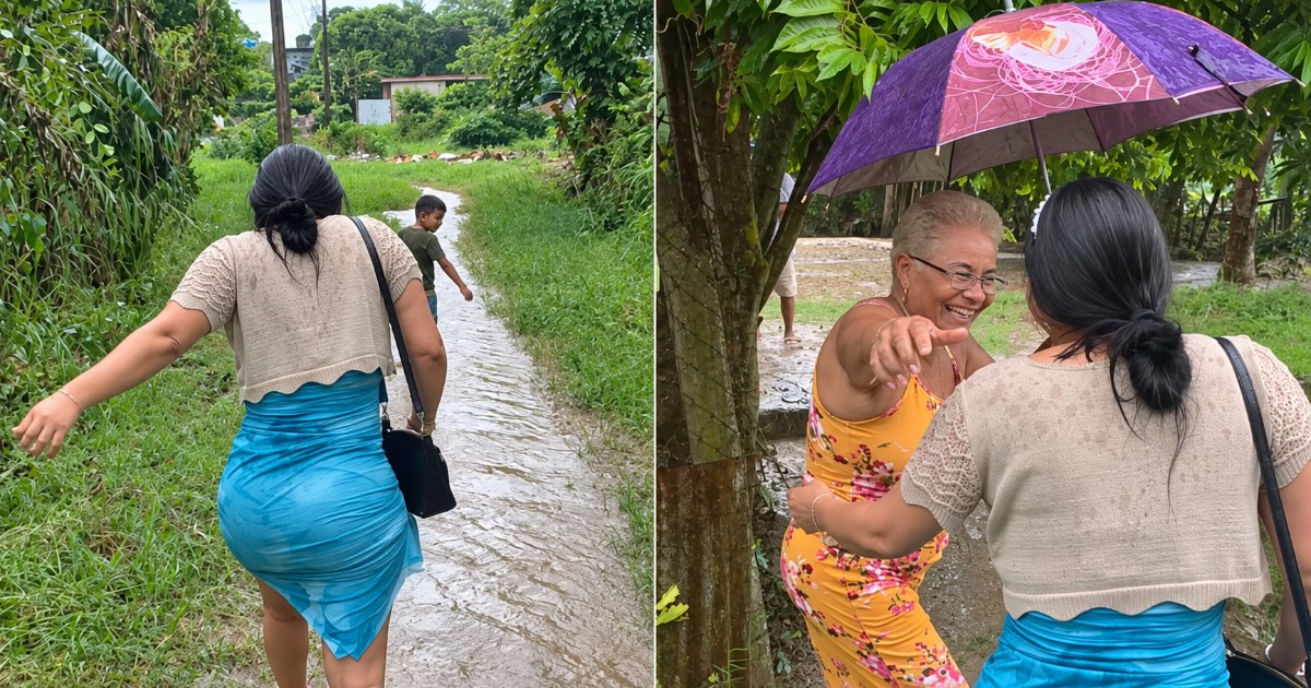 True Friendship Shines: Braving Rain and Puddles to Hug Her Friend’s Parents in Cuba After 5 Years Apart
