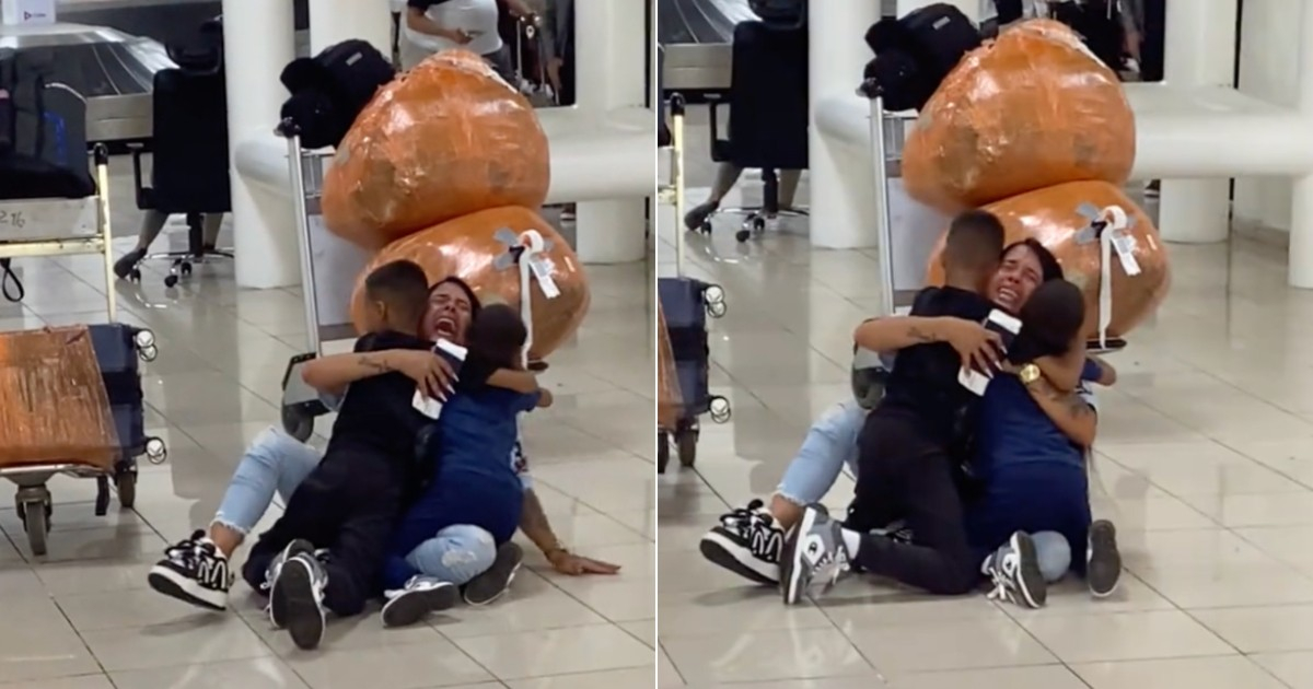 Mother in Cuba Reunites with Her Children After Nearly Four Years Apart