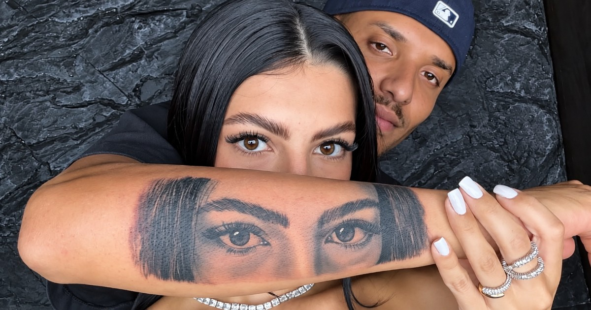 Bebeshito Elevates His Love for Rachel Arderi: Tattoos "The Most Beautiful Eyes in the World" on His Arm