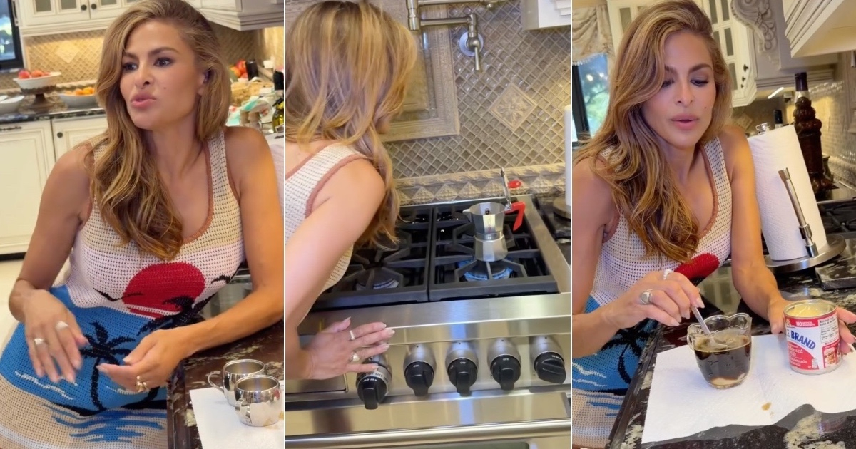Eva Mendes Embraces Her Cuban Heritage with a Good Cup of Coffee