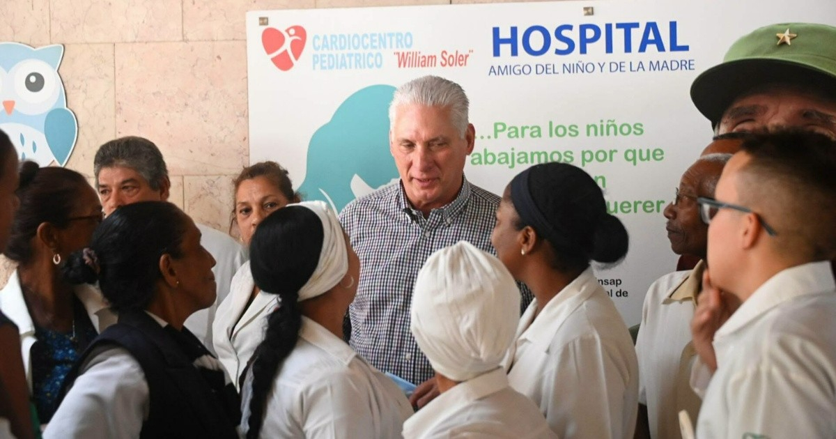 Díaz-Canel's Visit to Pediatric Cardiocenter Sparks Cuban Skepticism: What Do These Visits Really Solve?