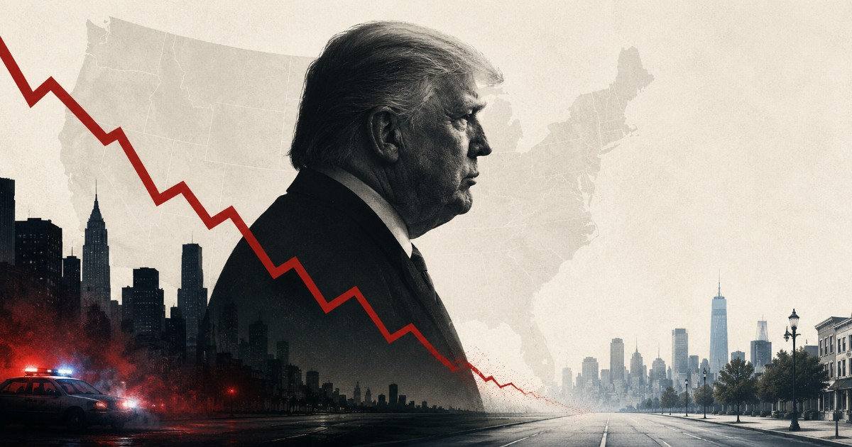 Trump's Approval Rating Drops to 32%, Poll Reveals