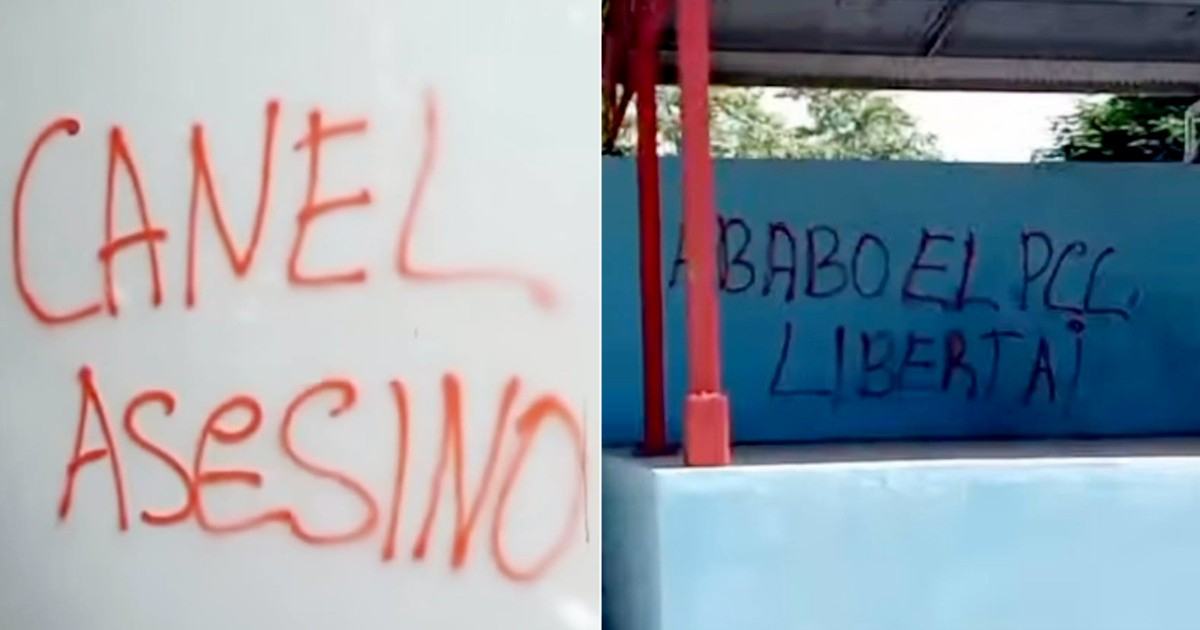 Graffiti Against Díaz-Canel and Communist Party Emerge in Holguín's Public Spaces