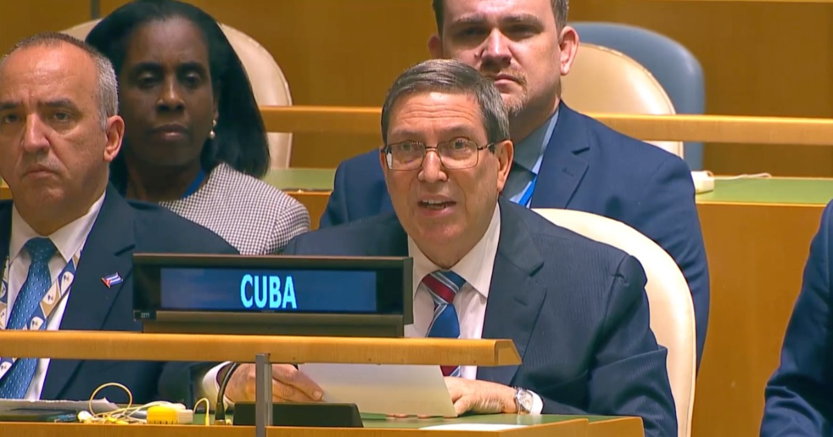 Bruno Rodríguez Denounces Trump's UN Speech as "Lies and Slander"