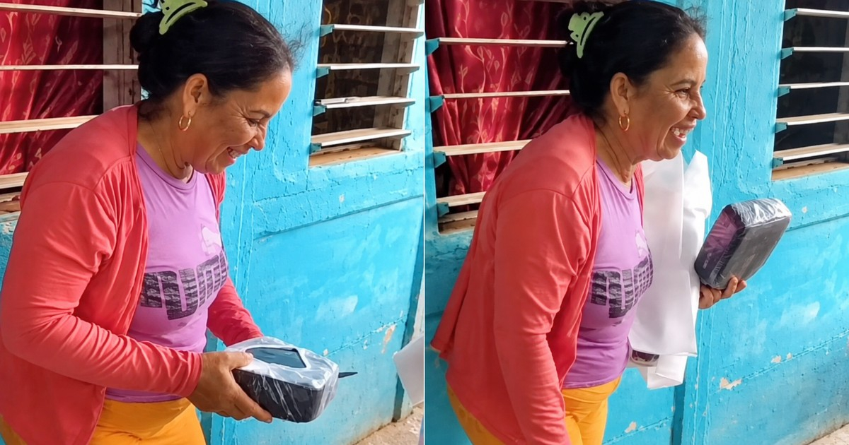 Heartfelt Surprise: Cuban Mother's Emotional Reaction to Unexpected Gift