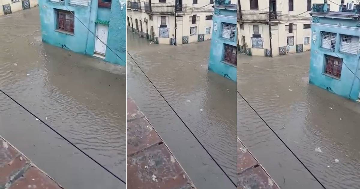Heavy Rain Turns Streets of Central Havana into Rivers