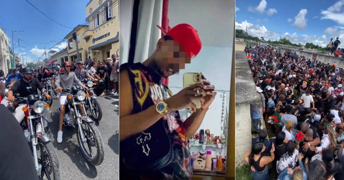 Streets Filled with Motorcycles and Mourners: Farewell to Young Accident Victim in Pinar del Río